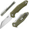 GANZO Firebird FH31-GR Klappbares Taschenmesser, D2-Stahlklinge, G10-Anti-Rutsch-Griff mit Clip, Jagd, Angeln, Camping, Outdoor, Flipper, EDC-Taschenmesser (Grun)