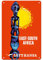 Pacifica Island Art Ost-Südafrika - Lufthansa German Airline Poster c.1961 - Fine Art Print 8 x 12 in Tin Sign Mehrfarbig