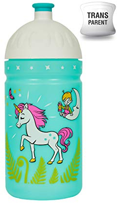 Eco Botella 0,5L *MADE IN EU* para niños, sin BPA sin Ftalatos Irrompible, Duradera y Chula!! (Unicornio)