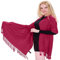 CJ Apparel Fuchsia Rosa Einheitliche Farbe Nepalesisch Schultertuch Schal Schultertücher Umschlagtücher Pashmina NEU