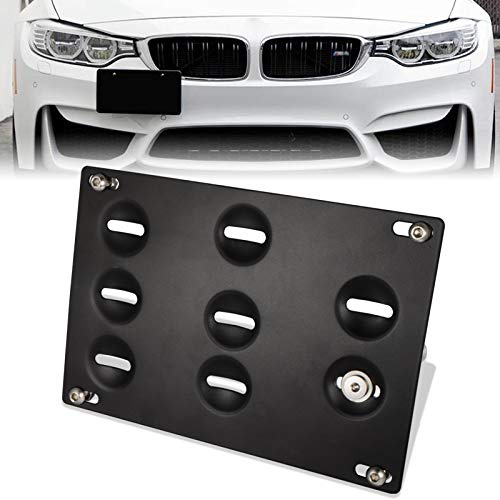 oynyo Front Bumper Tow Hook License Plate Mounting Bracket Holder for E39 E70 E90 E92 Z4 Countryman