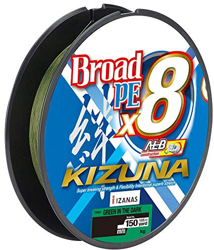 Owner Kizuna 8braid 135m - geflochtene Schnur zum Spinnfischen, Farbe:Grün, Durchmesser/Tragkraft:0.10mm / 3.8kg