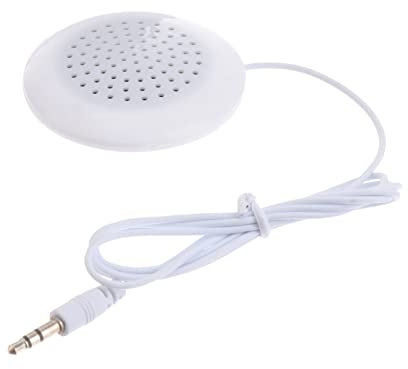 Hemobllo Portable Pillow Speaker Mini Stereo Speakers 3.5mm Plug Portable Speakers Compatible for Almost Devices