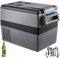 Anhon Nevera Portatil Coche 45L Nevera de Absorción Portátil, Neveras de Gas Butano Nevera Coche Nevera Termoeléctrica Portátil Nevera Portatil Electrica Nevera Camping Nevera Trivalente Nevera Vinos