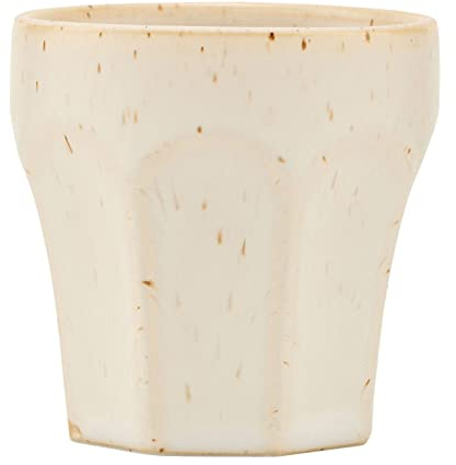 House Doctor café Espresso Berica marrón | Taza de Loza rústica | diseño Interior danés Atemporal, Gres, Beige