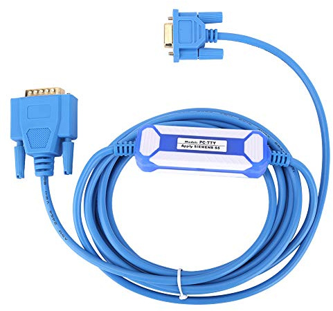Fafeicy Cable de Programación para PLC Serie S5 6ES5734-1BD20, 7 Núcleos, PVC Aislado, Conector Chapado en Oro, PC-TTY