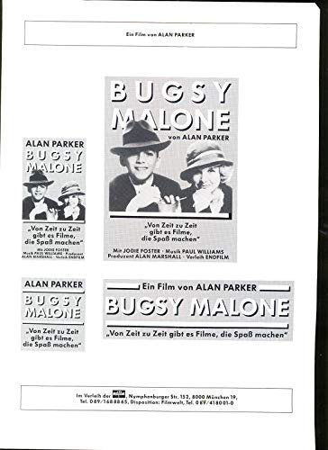 Bugsy Malone - Werberatschlag/Presseinfos