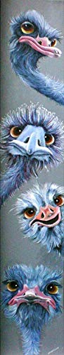 YALKIN 5D Diamond Painting Großes XXL Diamant Painting Bilder Tier Strauß Diamond Art Erwachsene Full DIY Diamant Kunst Malerei Stickerei Set Kreuzstich Bilder Home Wand Dekor 25x115cm