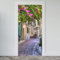 Estika Türtapete selbstklebend - Griechische Straße - 95x205 cm - Einem Bogen Türposter, Natur Türaufkleber, Aufkleber PVC Folie, Klebefolie für türen, Tür tattoo, Modern decoration