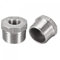 sourcing map Hexagonal Reductor Buje, 1 PT Macho a 3/8 PT Hembra 304 Inoxidable Acero Tubo Montaje Reductor Adaptador, Paquete de 2
