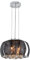 Modern Crystal Droplet Pendant Light Smoked Grey Glass Ceiling Lamp Shade Drum H3010