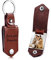 OTXIXTO Porte-clés en Cuir Personnalisé pour Homme/Petit ami/Papa/Mari, Image Personnalisée Photo Date Nom Texte Fête des Pères (B1: Marron)