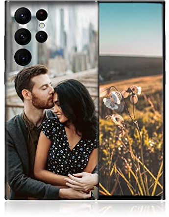 Coque de Téléphone Personnalisée pour Samsung Galaxy S22 Ultra, Coque Téléphone Photo Texte, Personnalisable avec Votre Propre Image au Choix Case pour Samsung TPU Matériel pour Noël Anniversaire
