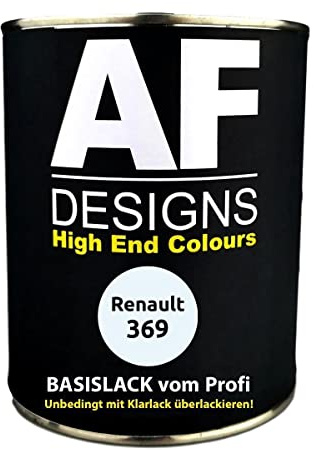 Peinture de voiture 250 ml pour Renault 369 Blanc Glacier Peinture de base prête à pulvériser