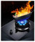 TONGRENYUYI Table De Cuisson À Gaz 32 Cm, Brûleur Wok À Anneau De Feu À 9 Cavités Chronométrées, Dessus en Verre Trempé Noir avec Protection Anti-Extinction, Adapté À La Cuisine Domestique