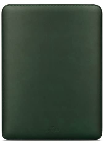 Comfyable Schlanke Laptophülle 16 Zoll Kompatibel für MacBook Pro 16 Zoll M4 2024 Pro/Max M3 M2 & M1 2021 A2485, Kunstleder Schutzhülle Laptoptasche 16 Zoll Hülle Cover für Mac, Grün
