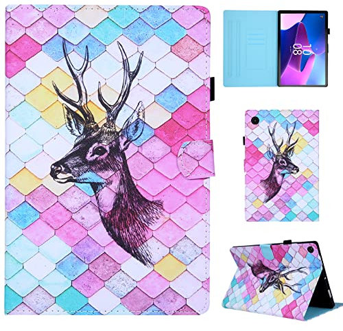 CXTCASE Coque pour Lenovo Tab M10 Plus 3rd Gen(2022) 10.6'', Étui Housse Lenovo Tab M10 Plus 3rd Gen, Coque de Protection avec Support Fonction pour Lenovo Tab M10 Plus 3rd Gen, Cerf
