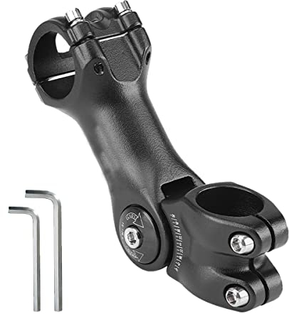 HOUSON Fahrradlenker Vorbau, Bike Verstellbarer Vorbau Fahrradlenker Aluminium ± 60°Einstellbar für Fahrrad BMX MTB Rennrad Mountainbike(31.8 * 100mm)