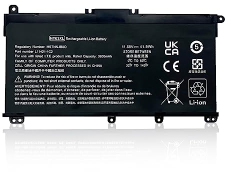 HT03XL L11119-855 Laptop Akku für HP Pavilion 14-CE 14-CF 14-CK 14-cm 14-DH 14-DK 14-DF 14-MA 14Q-CS 14Q-CY 15-CS 15-DQ 15-DA - DB 15-CW 17-by 17-CA 240 245 250 255 G7 340 348 G5 L11421-2C2