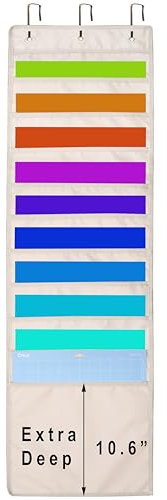 12 x 12 Paper Storage, Door Hanging Organizer for Vinyl, HTV Sheets, Cardstock, Scrapbook, Cut Mat Holder