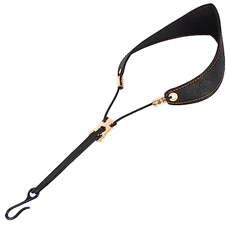 Saxophon Neck Strap PU Leathers Saxophon Strap Padded For Alto Sax Tenors Clarinet Bariton Soprano Horn Musical Instrument Saxophon Belt Buckle Saxophon Neck Strap Padded Sax Neck Strap Clarinet Neck
