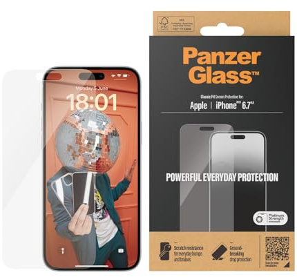 Panzer Glass - Screen Protector iPhone 15 Plus - Classic Fit