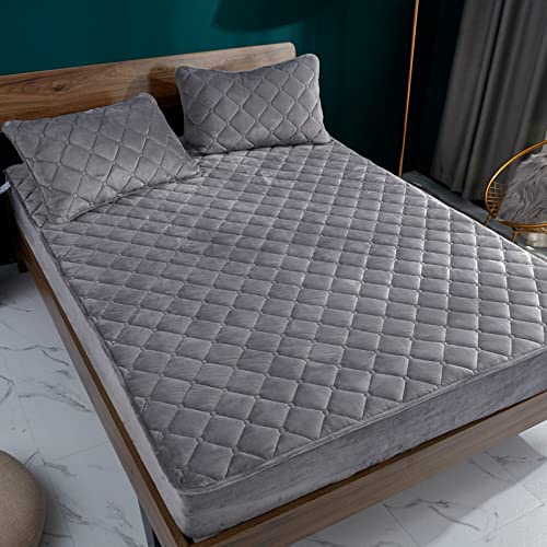 JIANINGHOME Warme Spannbettlaken,180x200,Spannbettlaken Coral Fleece Spannbetttuch Mikrofaser Laken, Spannleintuch Leintuch