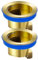 Deodorant Bodenabfluss Kern, 2Pcs Toilette Bodenablauf Desodorierung Kern Tub Drain Stopper Rückflussverhinderer Kanalisation Kern Anti-Odor Plug Sieb für Küche Bad (Messing)