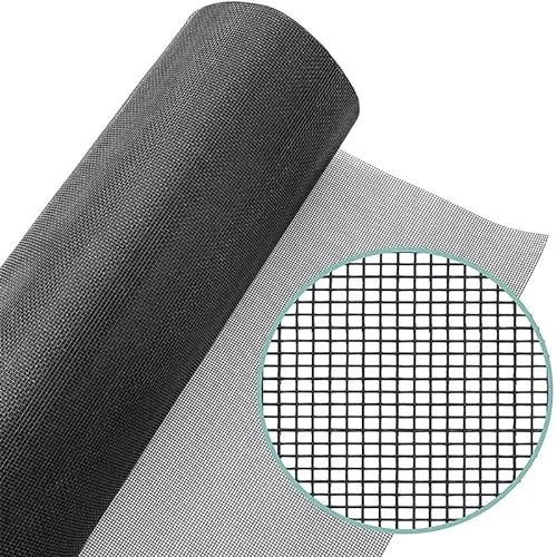 Gardenova Fenstergitter, 91,4 cm x 30,5 m, Fiberglas-Fenstergitter, Insektenschutz, Türgitter, leicht zu schneiden, Fiberglas-Ersatzgitter für Fenster, Pool, Veranda