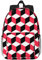VGFJHNDF Laptop-Rucksack mit süßem Alpaka-Motiv, 38,1 cm (15 Zoll), für Schule, Reisen, Wandern, wasserabweisend, mit verstellbaren Trägern, 3D rot kariert, One size