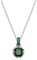Swarovski Colgante Birthstone, Talla cuadrada, Mayo, Verde, Baño de rodio
