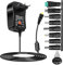 Ailao 30W Cargador Universal Portatil Cargador Universal DC 3V-12V Cargador PortáTil Universal Supply Ajustable Voltage con USB Port with 8 Power Connectors European Plug AC100-240V.