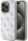 GUESS GUHCP15XPG4GPH Case for iPhone 15 Pro Max 6.7 Inch White Hard Case 4G Triangle Metal Logo