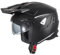 Generico Casco cross enduro aperto Jet Sheratan con visiera parasole a scomparsa Trial Street Scooter Moto NERO TAGLIA S