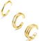 FIOROYAL 3 Stück 14K Gold Gefüllte Zehenring für Damen Zehenring Gold Wasserfest Band, Verstellbare Ring Sommer Strand Fußschmuck LT