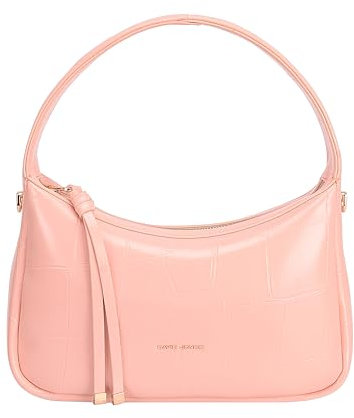 David Jones Paris - Sac à main Femme - Sac Porté Main Similicuir - Taille Moyenne - Mode Tendance Chic Vill Soirée Sorties Weekend (PINK)