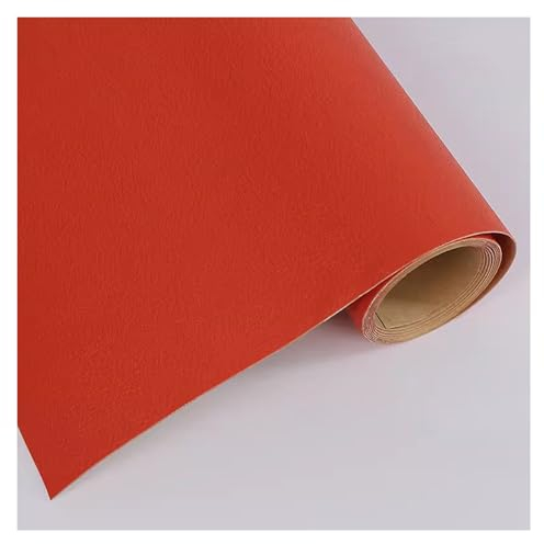 Kunstleder Selbstklebend Selbstklebendes Ledergewebe Zur Reparatur, Ledersofa-Reparaturset, Kunstleder-Couch-Patch, Polster-Lederstoff-Patches Für Möbel Stühle Autositze(Orange)