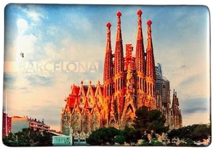 Barcelona Spain, Sagrada Familia Souvenir - Barcelona Fridge Magnet, Spain Fridge Magnet, Barcelona Sagrada Familia