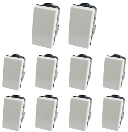 gloca Set 10 Deviatori Unipolari 16A 250V Compatibili Con Serie Matix