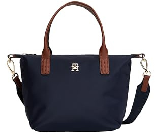 Tommy Hilfiger Damen Popette Kleine Abnehmbarem Schultergurt Mini-Tragetasche, Space Blue