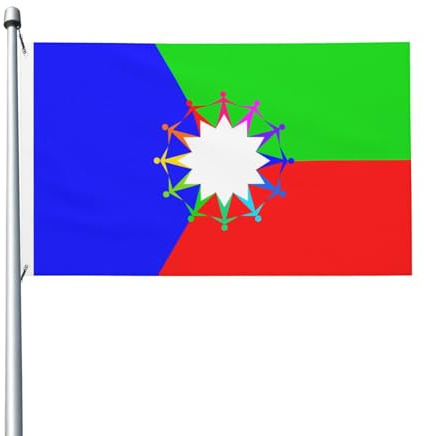 Flaggen 90X150cm, Demokratie lichtbeständige Haus Hof Flagge mit Metall-Ösen Fahne für Draußen Feiertage Home