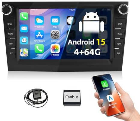 ESSGOO 4+64G Autoradio mit Wireless CarPlay und Android Auto Für Vauxhall Opel Corsa C D Zafira B Astra G H Meriva Signum Combo, 7 Zoll Bluetooth Touchscreen Car Radio mit FM RDS AM GPS WiFi