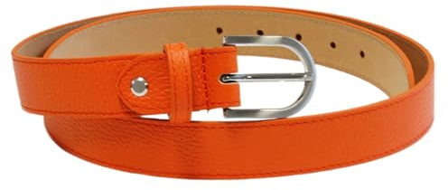 irisaa Ledergürtel Damen & Herren - 3cm Echtleder Gürtel Made in Italy - Kürzbar - Klassischer Jeansgürtel für Alltag & Freizeit