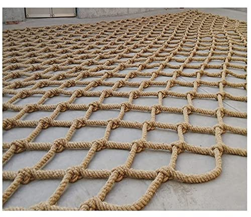 Safety Net for Kids, 20mm Thick Hemp Rope Barrier for Stairways & Outdoor Use, Ideal for Play Areas & Gardens