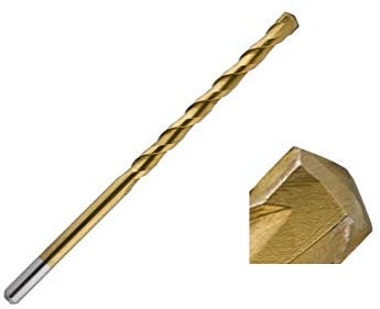 UK Drills 10.0mm x 200mm Extreme Concrete Masonry Drill Bit Titanium Coated