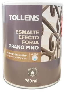 Tollens Esmalte Efecto Forja Grano Fino Al Agua 750 Ml (Estaño Base PL 006)