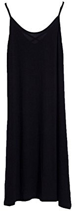 Femme Chemise de Nuit Été Sexy Jupe Sangle sans Manches Coton Vêtements de Nuit Mi-Longue Respirant Robe de Plage Piscine Lâche Élastique sous-Jupe Col Rond Ensemble de Pyjama Grande Taille XXX-Large