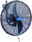 Drip&Fresh C5160 Ventilador Industrial para Nebulización con Soporte a Pared, Regulador de Velocidad de 3 Posiciones, 180º de Orientación, 2 Palas, 130 W, 220/240 V, 50 Hz, Diámetro 50 cm, Multicolor