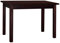k koma Mesa de madera maciza de pino con acabado en nogal, diseño elegante en color nogal, 120 x 70 cm