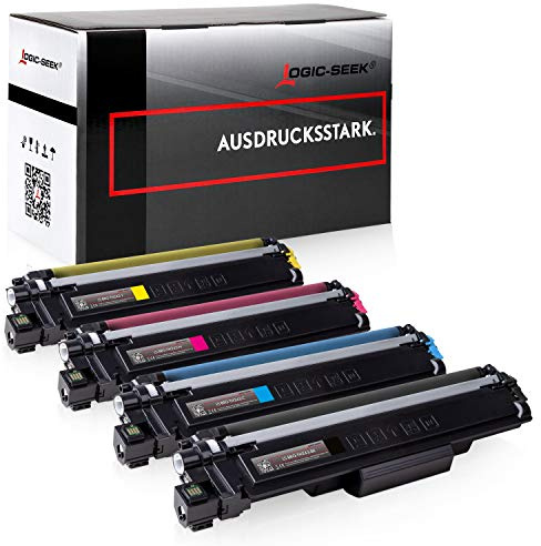 Logic-Seek 4 Toner kompatibel für Brother TN243 CMYK TN243 DCP-L3510CDW DCP-L3550CDW HL-L3210CW HL-L3230CDW HL-L3270CDW MFC-L3710CW MFC-L3730CDN MF